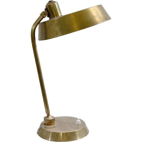 Image 1 of Lampe de bureau vintage en laiton, Italie 1960