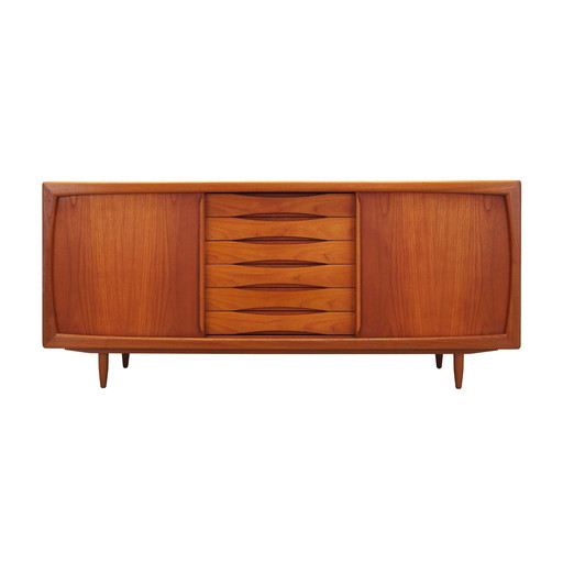 Buffet en teck, design danois, années 1970, fabricant : Dyrlund