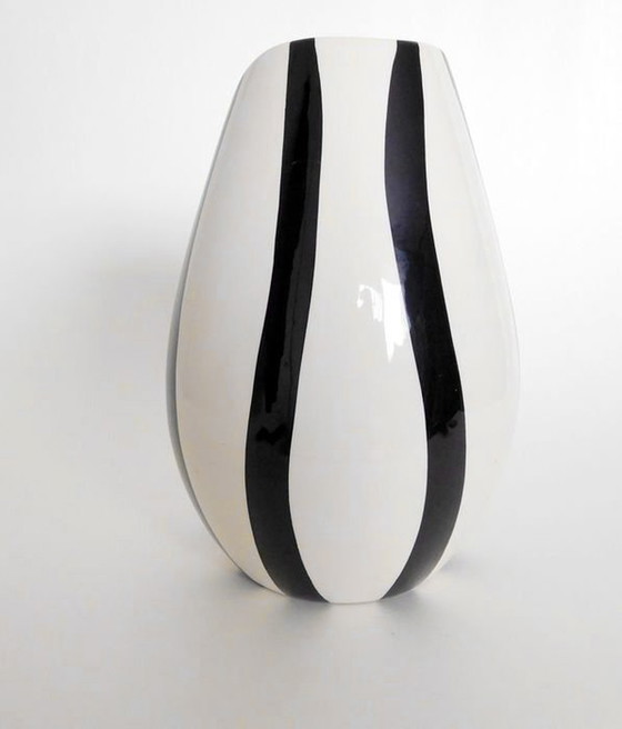 Image 1 of Paire De Vases Vintage • Jumbo • Gouda Holland • Faïence • 1956