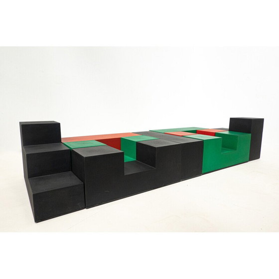 Image 1 of Ensemble de 9 pièces vintage "Gli scacchi" par Mario Bellini pour B&B Italia, années 1970