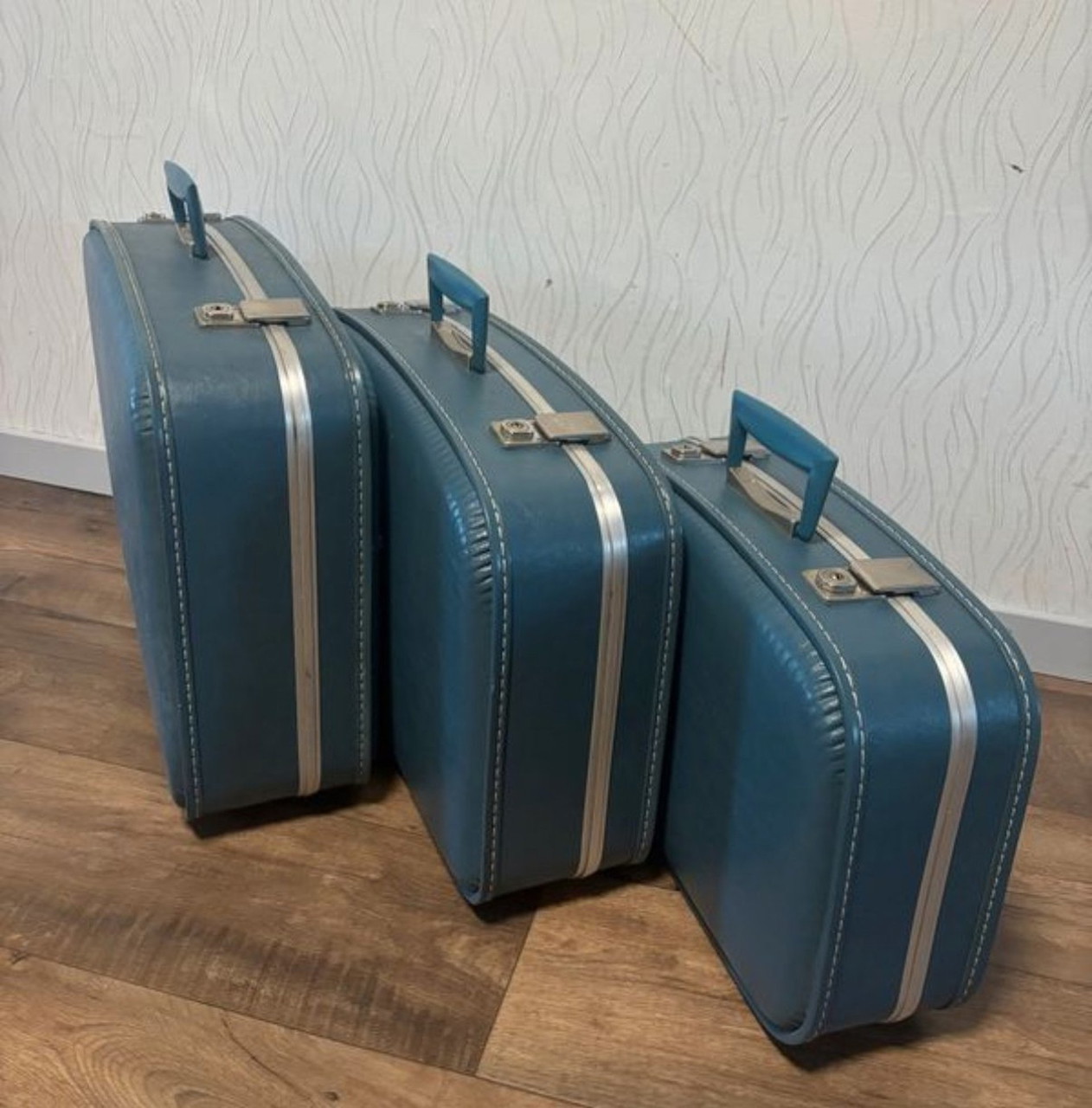 Grand Valise De Voyage 73x51 Valise Rigide Vintage Années 50 60