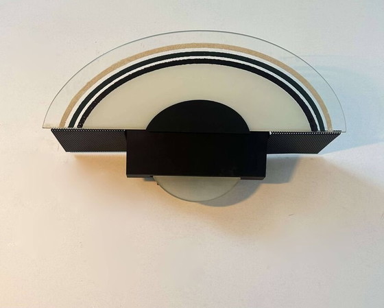 Image 1 of Applique En Verre Sablé Murano Par Vetri - Italie 1970