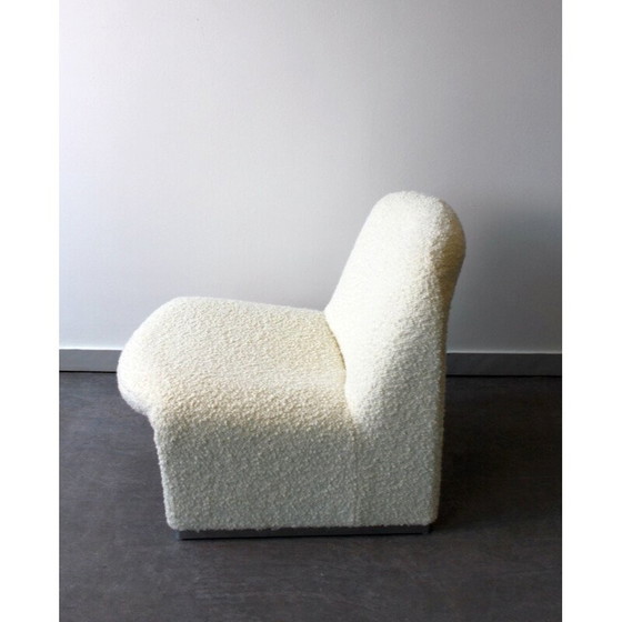 Image 1 of Paire de fauteuils Alky vintage en acier et laine bouclette par Giancarlo Piretti pour Anonyma Castelli, 1969