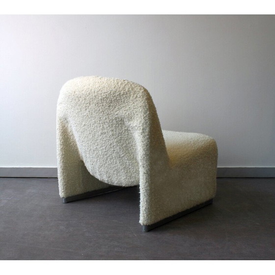Image 1 of Paire de fauteuils Alky vintage en acier et laine bouclette par Giancarlo Piretti pour Anonyma Castelli, 1969