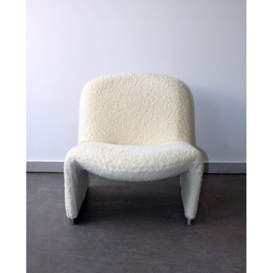 Image 1 of Paire de fauteuils Alky vintage en acier et laine bouclette par Giancarlo Piretti pour Anonyma Castelli, 1969