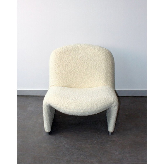 Image 1 of Paire de fauteuils Alky vintage en acier et laine bouclette par Giancarlo Piretti pour Anonyma Castelli, 1969