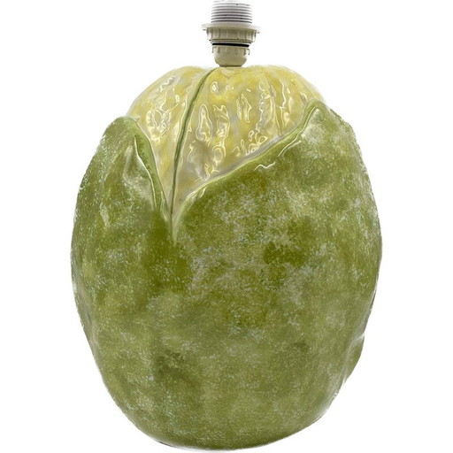 Lampe choux-fleur vintage en céramique, Italie 1970