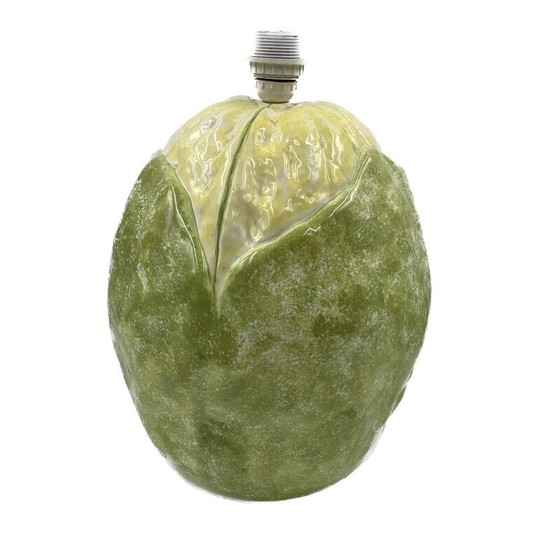 Image 1 of Lampe choux-fleur vintage en céramique, Italie 1970