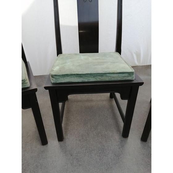 Image 1 of Ensemble de 4 chaises vintage en érable massif modèle 542-511 par Hickory Nc, USA 1975