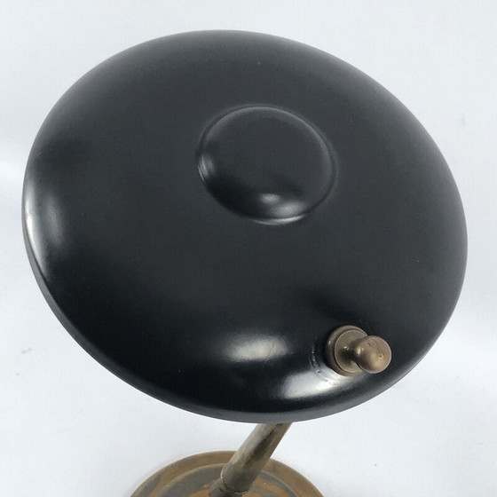 Image 1 of Lampe vintage à deux articulations en laiton et laque par Lumi Milano, 1950