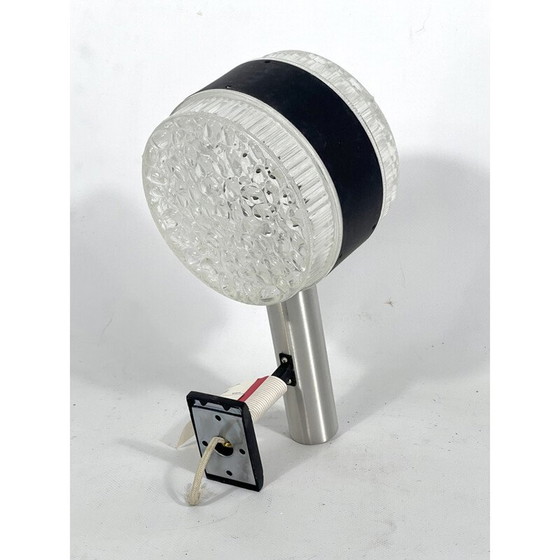 Image 1 of Applique vintage en verre et aluminium modèle Balaton par Stilux Milano, Italie 1960