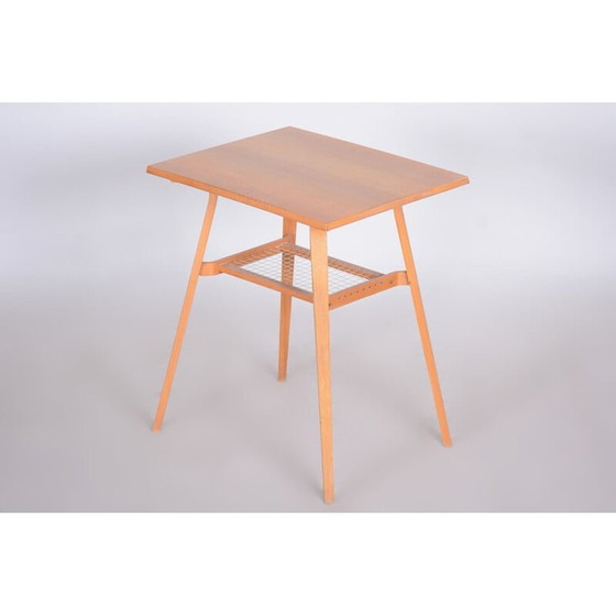 Image 1 of Table d'appoint en bois de chêne du milieu du siècle par Ludvik Volák, années 1960