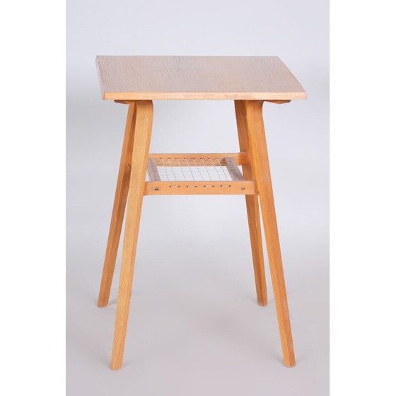 Image 1 of Table d'appoint en bois de chêne du milieu du siècle par Ludvik Volák, années 1960