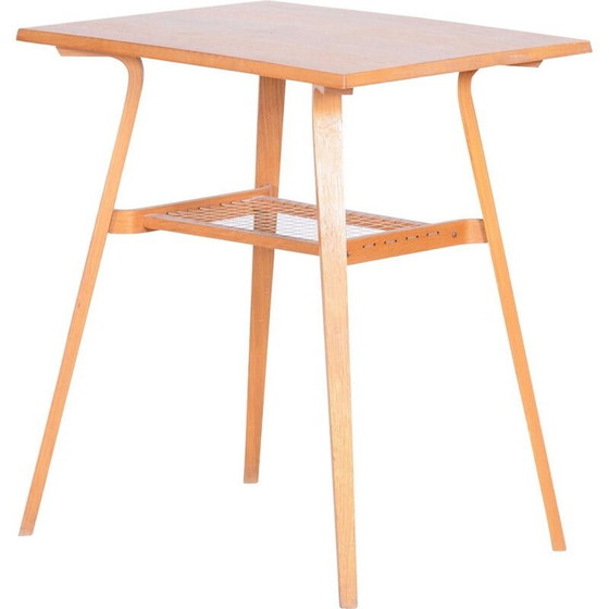 Image 1 of Table d'appoint en bois de chêne du milieu du siècle par Ludvik Volák, années 1960