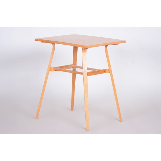 Image 1 of Table d'appoint en bois de chêne du milieu du siècle par Ludvik Volák, années 1960