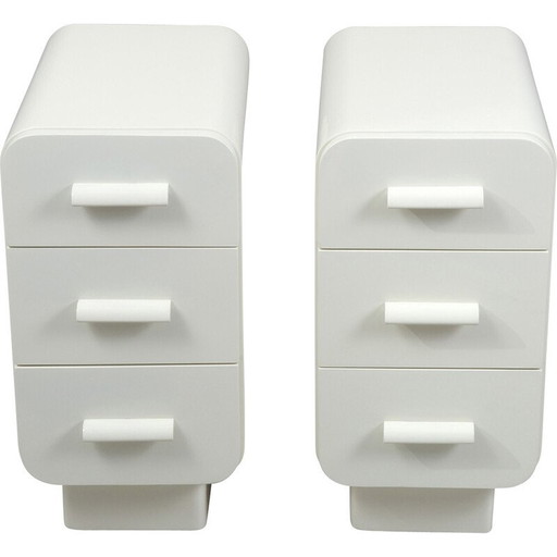 Paire de tables d'appoint Bauhaus en bois laqué pour Up Závody, Tchécoslovaquie 1930