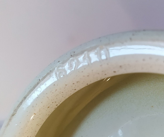 Image 1 of Soda Streamer en faïence vintage avec laiton