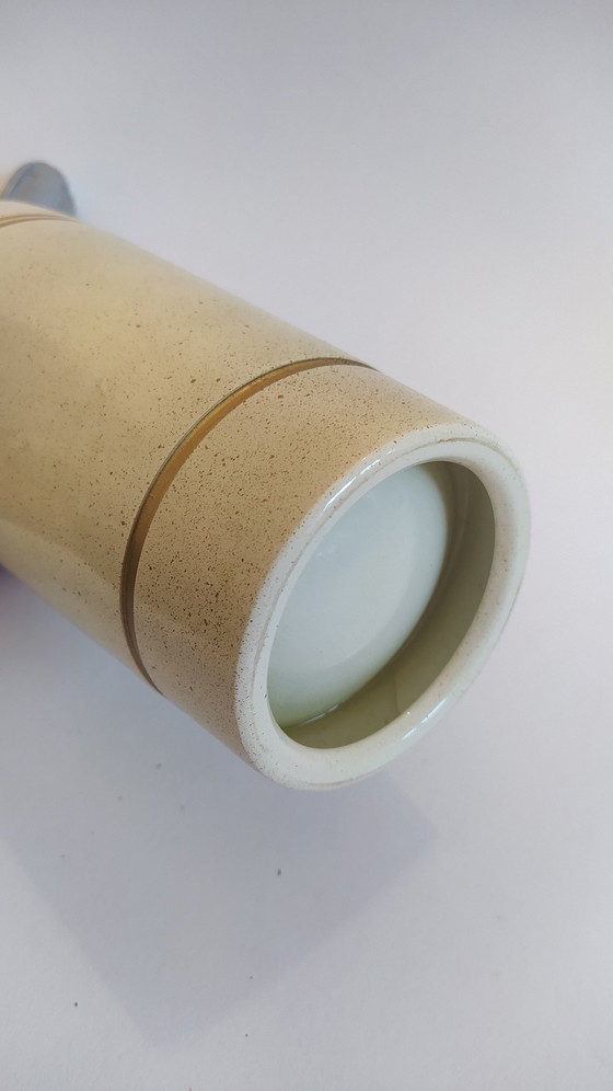 Image 1 of Soda Streamer en faïence vintage avec laiton