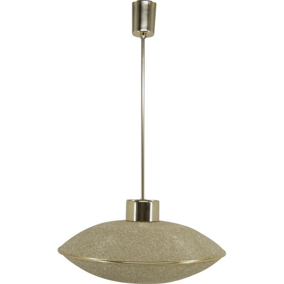 Image 1 of Paire de lampes suspendues "Ufo" en résine, Allemagne 1970