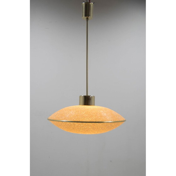 Image 1 of Paire de lampes suspendues "Ufo" en résine, Allemagne 1970