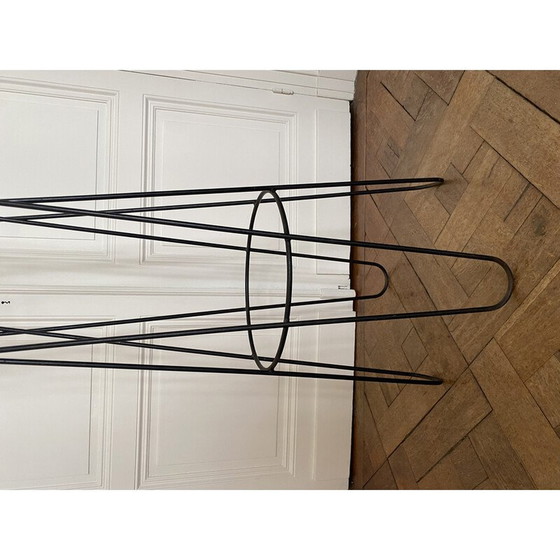 Image 1 of Porte-manteau vintage "clef de sol" en métal laqué par Roger Feraud, 1950