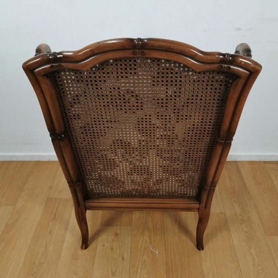 Image 1 of Ensemble de canapés vintage en faux bambou Style Giorgetti Seating Area