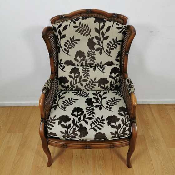 Image 1 of Ensemble de canapés vintage en faux bambou Style Giorgetti Seating Area