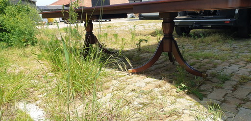 Table à coulisse héroïque en acajou