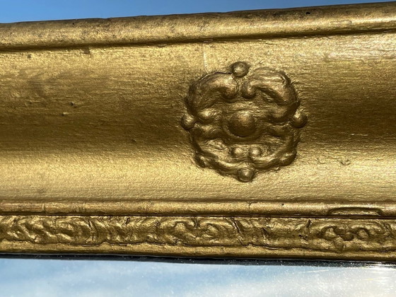 Image 1 of Miroir français ancien, cadre doré, vers 1830