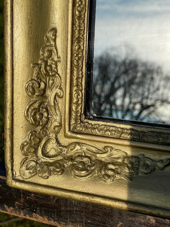 Image 1 of Miroir français ancien, cadre doré, vers 1830