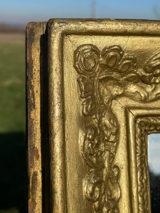 Image 1 of Miroir français ancien, cadre doré, vers 1830