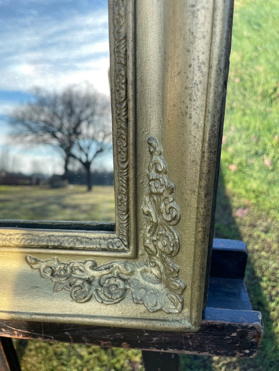 Image 1 of Miroir français ancien, cadre doré, vers 1830