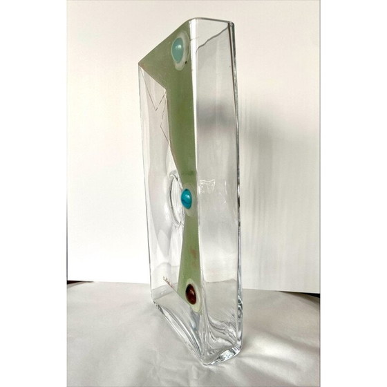 Image 1 of Vase en verre vintage d'Anatole Riecke