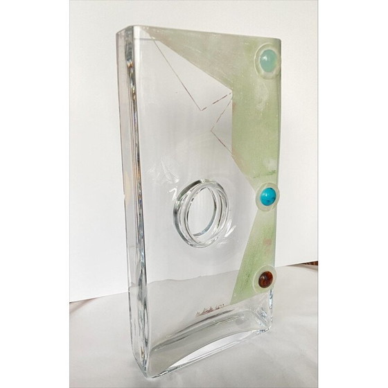 Image 1 of Vase en verre vintage d'Anatole Riecke