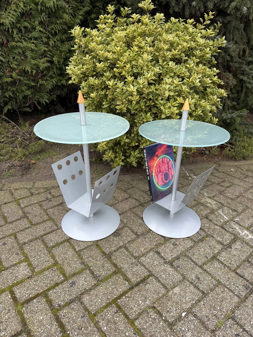 2 Tables d'appoint design Postmoderne