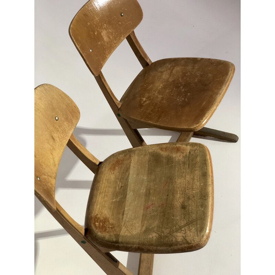 Image 1 of Paire de chaises scandinaves vintage par Karl Northelfer pour Casala