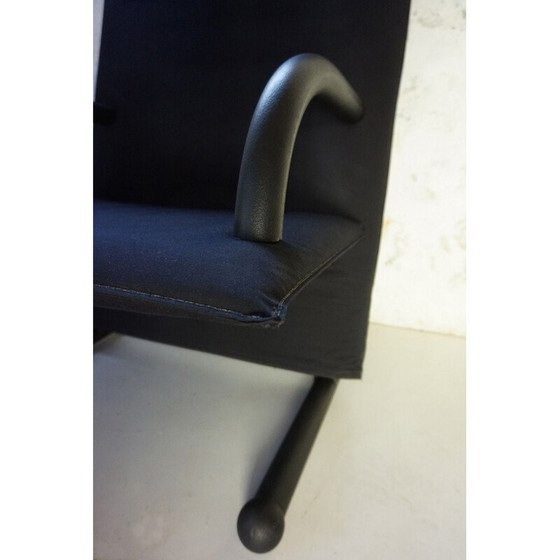 Image 1 of Vintage Canvas Highback T-line Armchair by Burkhard Vogtherr by Arflex 1984s