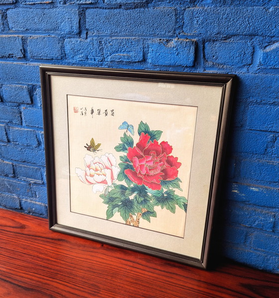 Image 1 of Imprimé floral vintage de style japonais