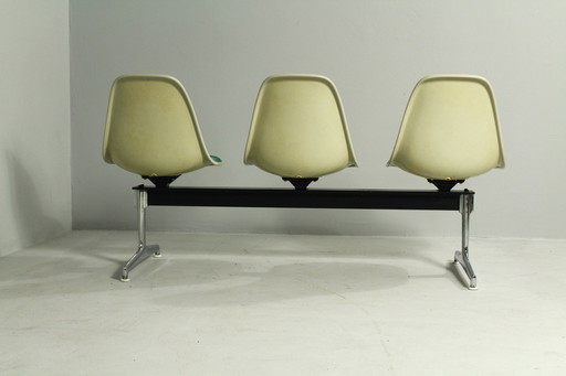 Vitra Tandem Shell Seating By Charles A Ray Eames, Designed In 1960S