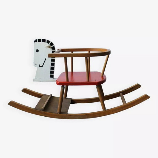 Cheval À Bascule Vintage, 1970.