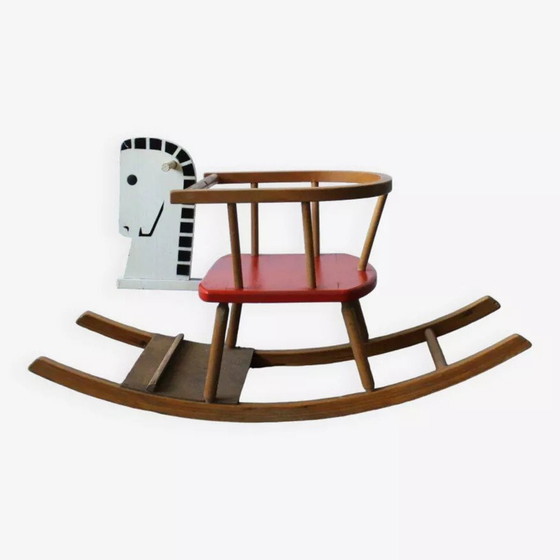 Image 1 of Cheval À Bascule Vintage, 1970.