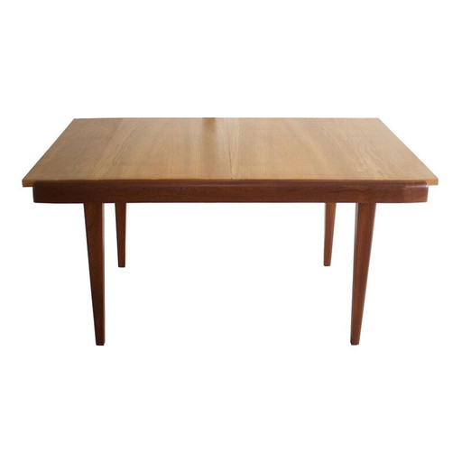 Table de salle à manger extensible vintage, France 1960