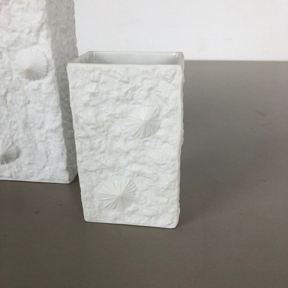 Image 1 of Paire de vases vintage Vase en porcelaine par Hutschenreuther Allemand 1970