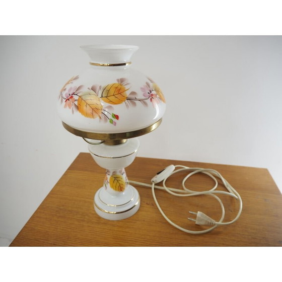 Image 1 of Lampe en verre vintage, tchèque 1960