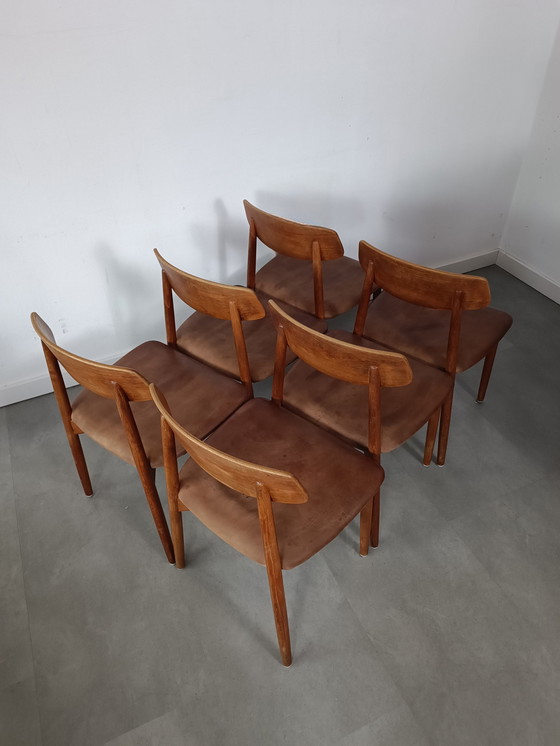 Image 1 of Chaises de salle à manger vintage danoises par Harry Østergaard