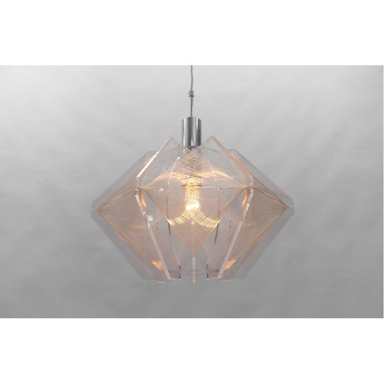 Image 1 of Lampe suspendue vintage en fil de nylon, Allemagne 1960