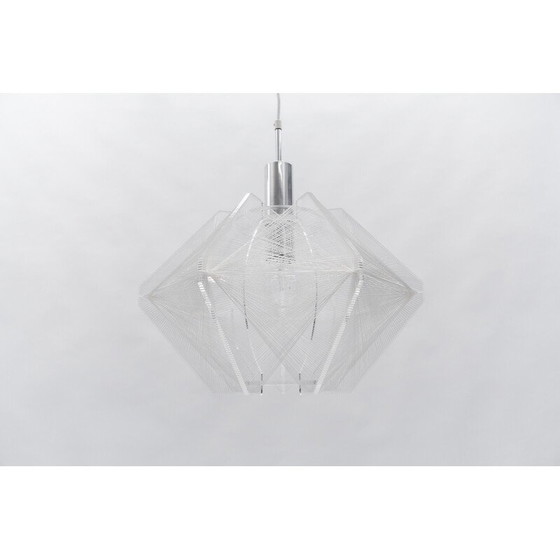 Image 1 of Lampe suspendue vintage en fil de nylon, Allemagne 1960