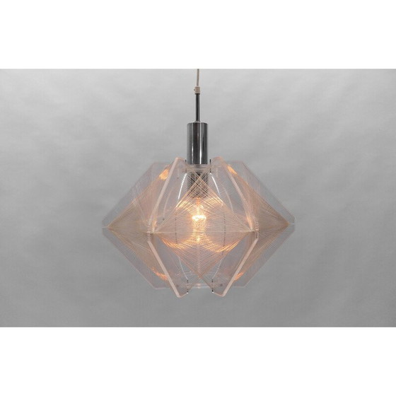 Image 1 of Lampe suspendue vintage en fil de nylon, Allemagne 1960