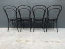 4X chaises Thonet 218, noires.