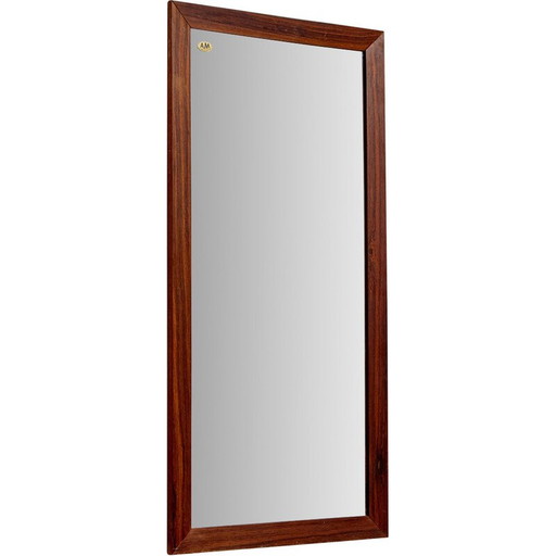 Miroir vintage encadré de bois de rose, Danemark